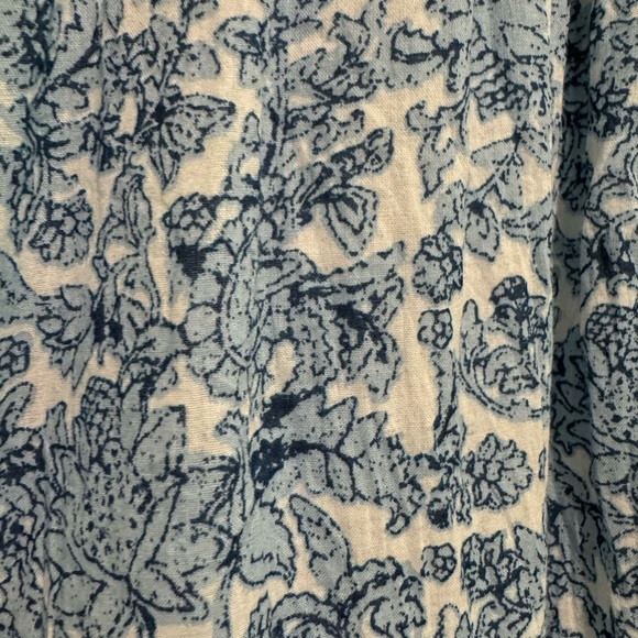 Elan Block Print Style Blue Maxi Sundress Size Large - Picture 4 of 5